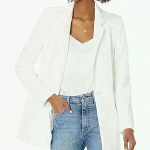 NWOT The Drop Women's Blake Long Blazer – Classic Fit, Machine Washable, Size XL